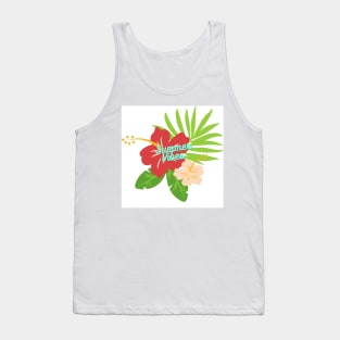 Summer vibes floral design Tank Top